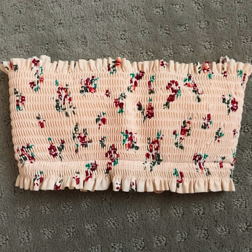 strapless bathing suit top!!